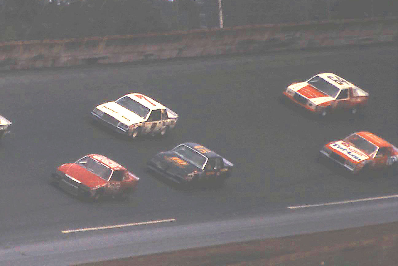 #25 Ronnie Thomas #57 Bill Elswick #7 Bruce Hill #17 Glenn Jarrett #64 Tom Gale 1981 @ Daytona 500