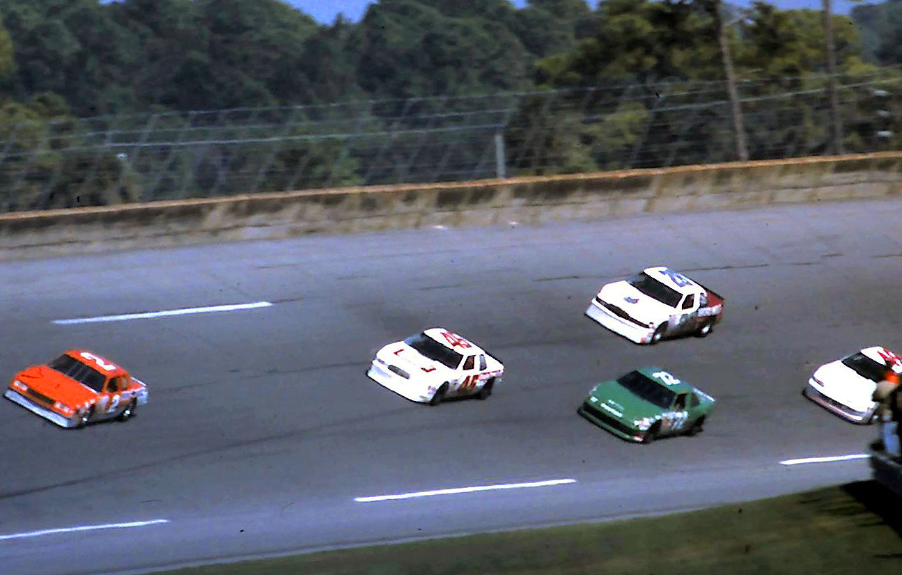ARCA #2 Grant Adcox #45 Patty Moise #72 Tracy Leslie #28 Red Farmer #49 Mickey Gibbs 1989 @ Daytona