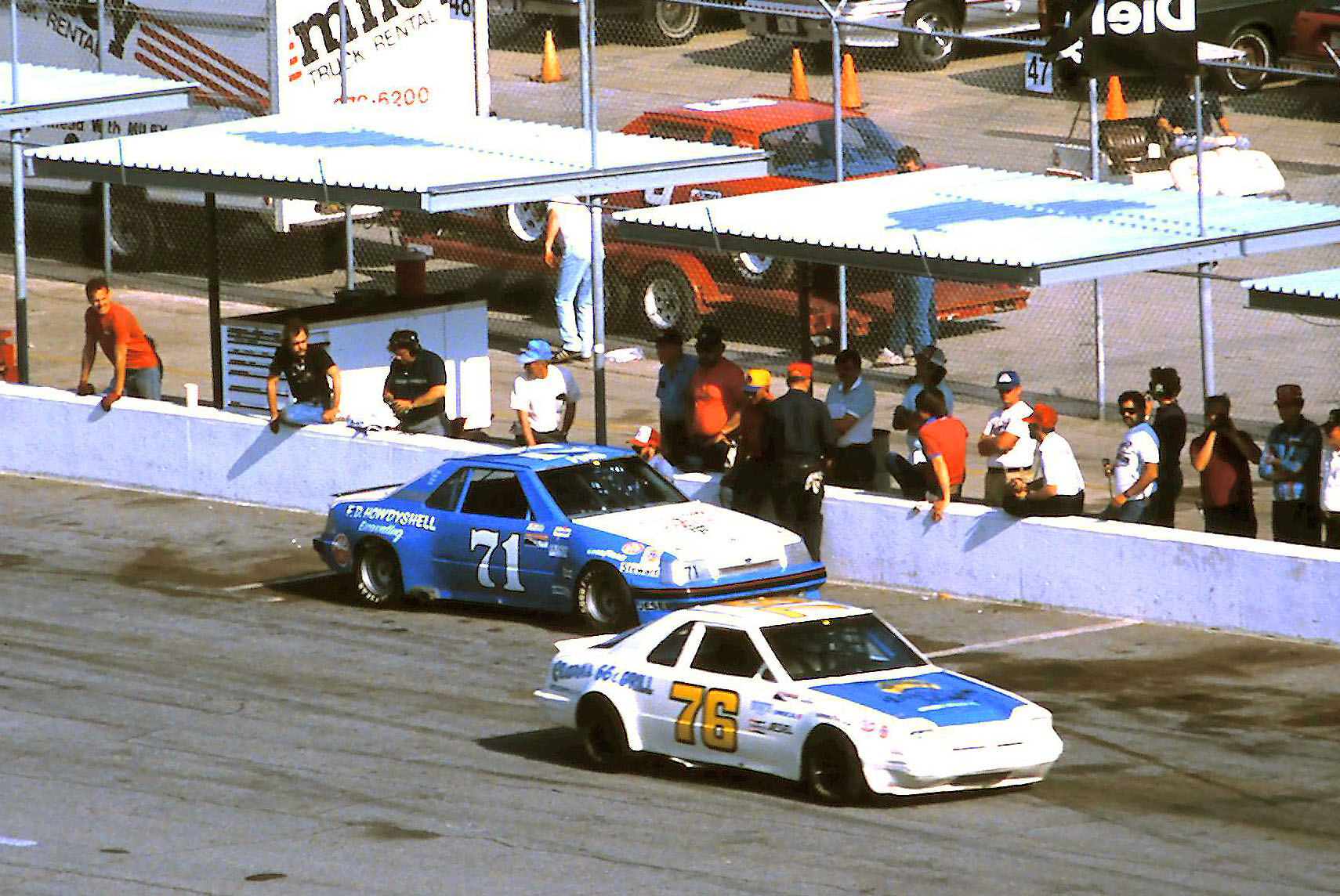 #76 Larry Council #71 Dale Howdyshell 1989 Speed Weeks @ Daytona