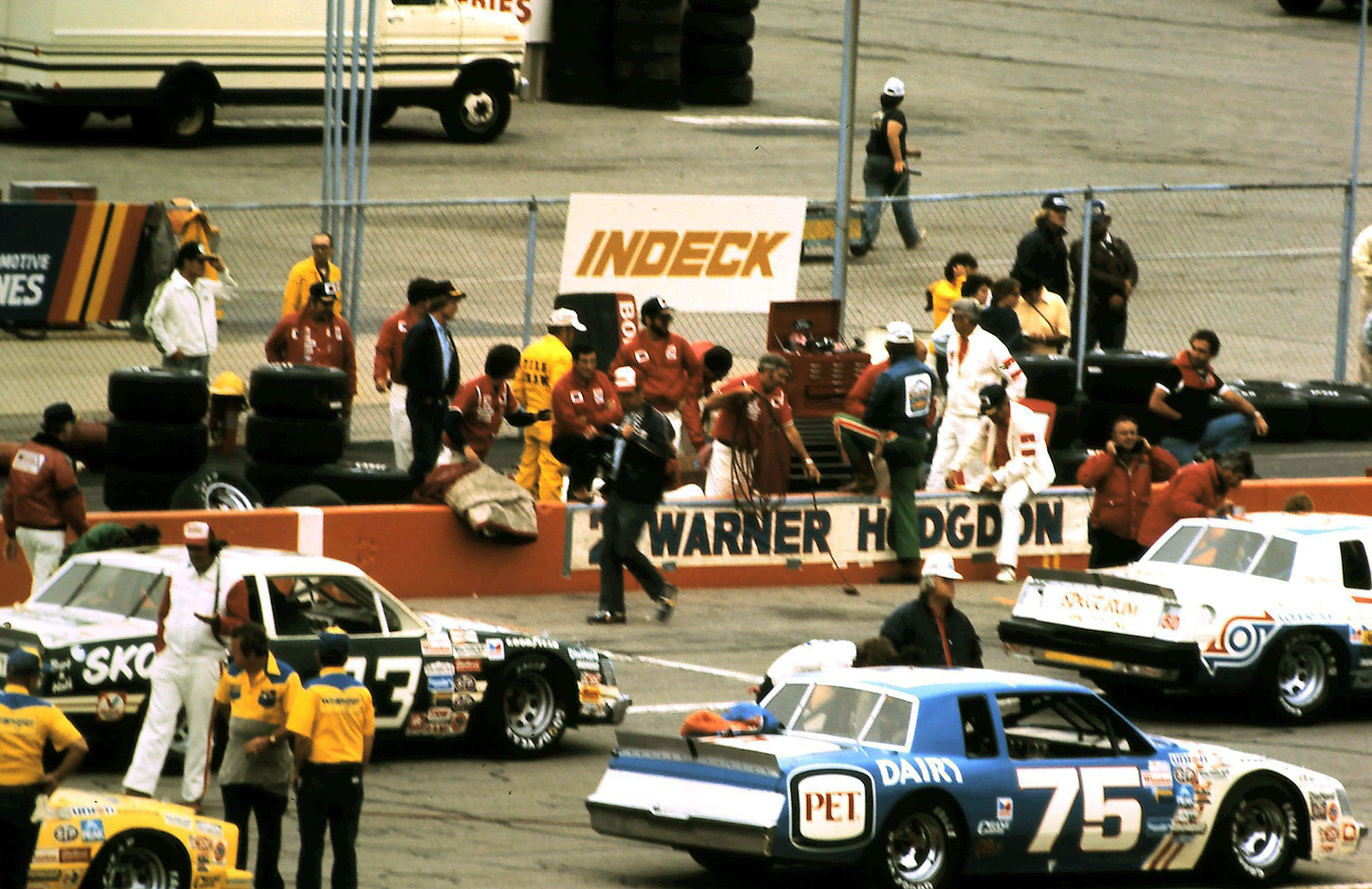 #33 Harry Gant #75 Joe Ruttman 1982 Champion Spark Plug 400 @ Michigan