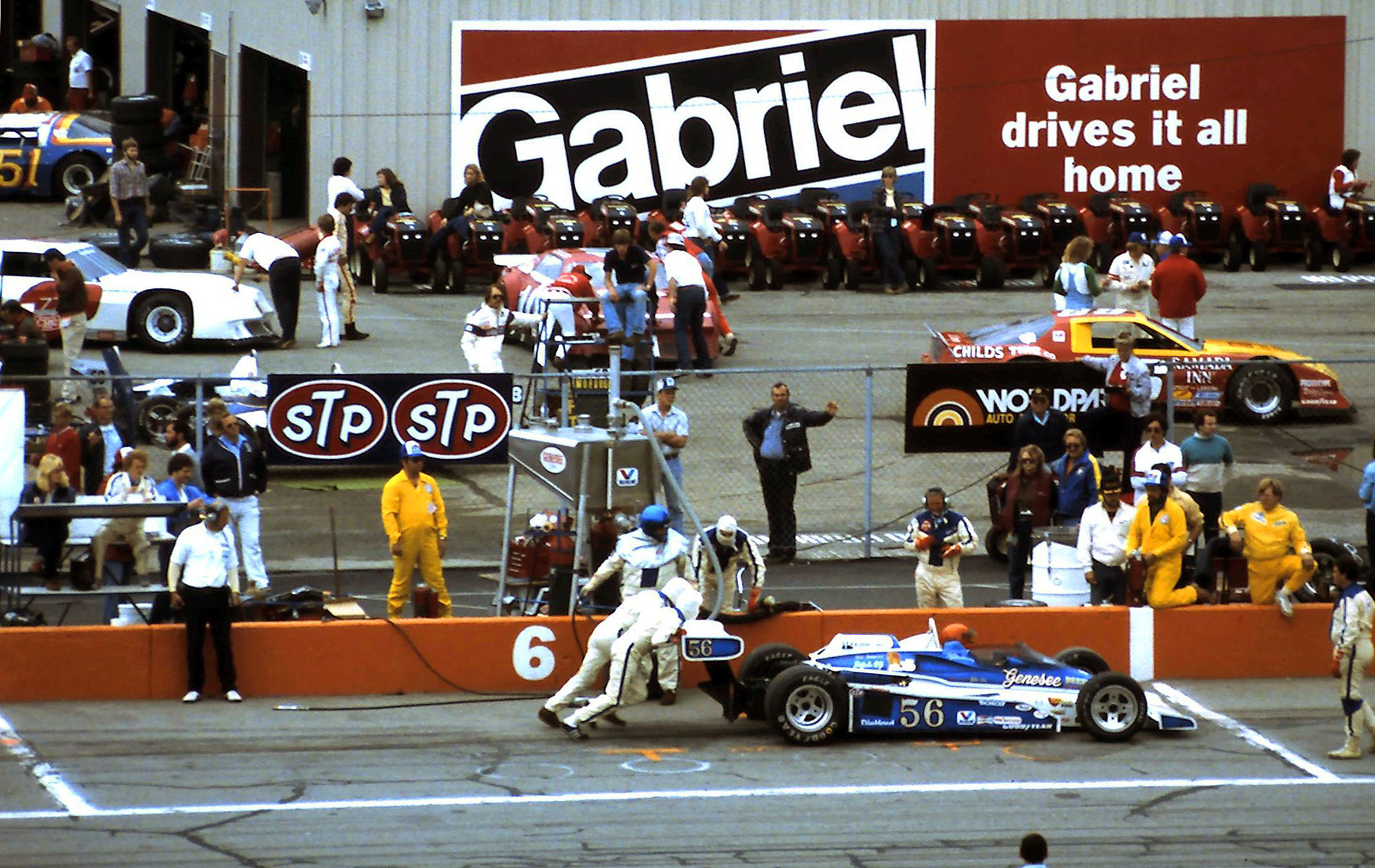 ASA #66 Rusty Wallace #10 Doug Klein #51 Dennis Vogel CART # 55 Gary Bettenhausen 1982 Detroit News Grand Prix @ Michigan