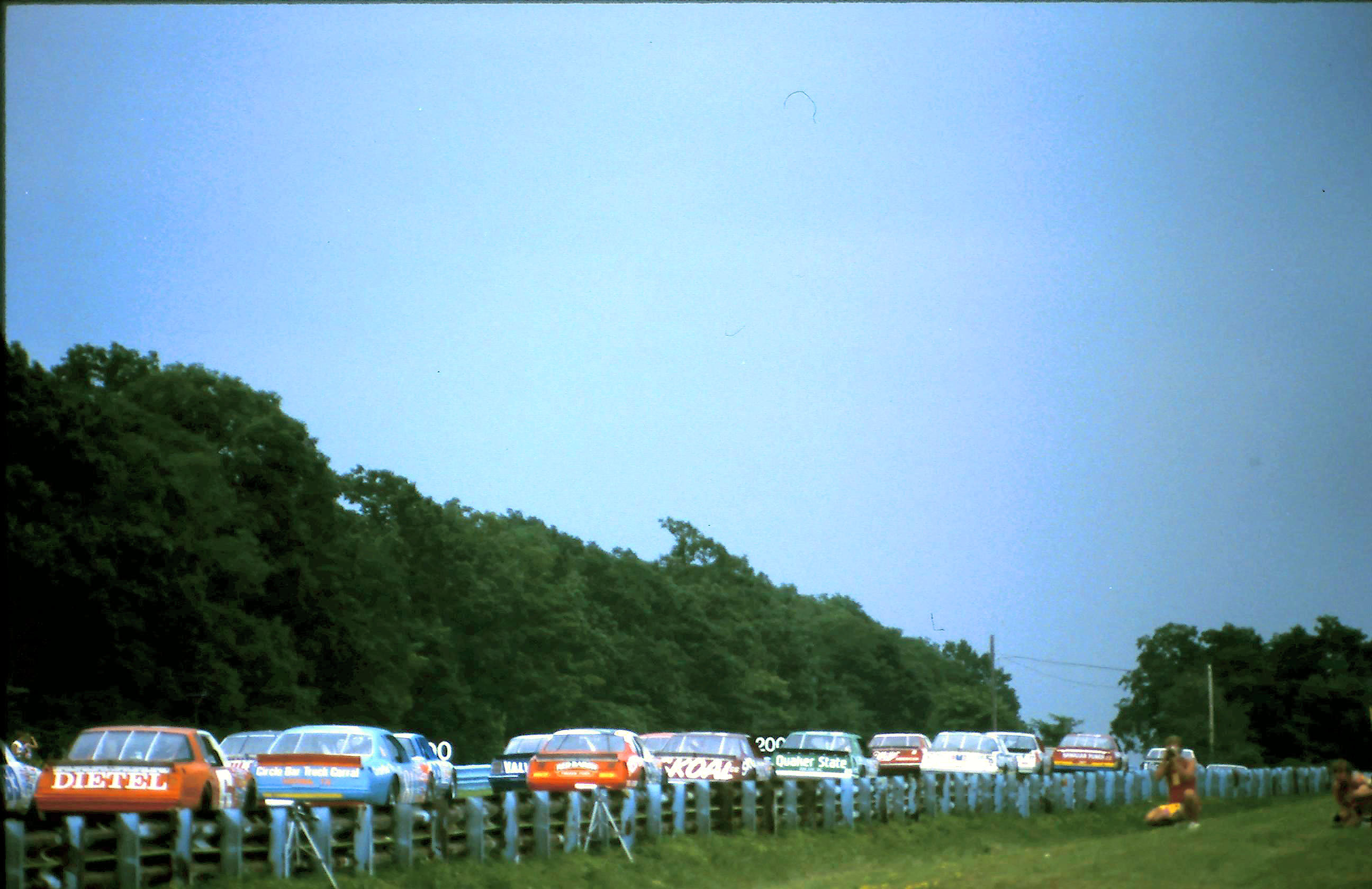 #6 Rick Knoop #81 Chet Fillip #90 Ken Schrader 1986 The Budweiser at the Glen