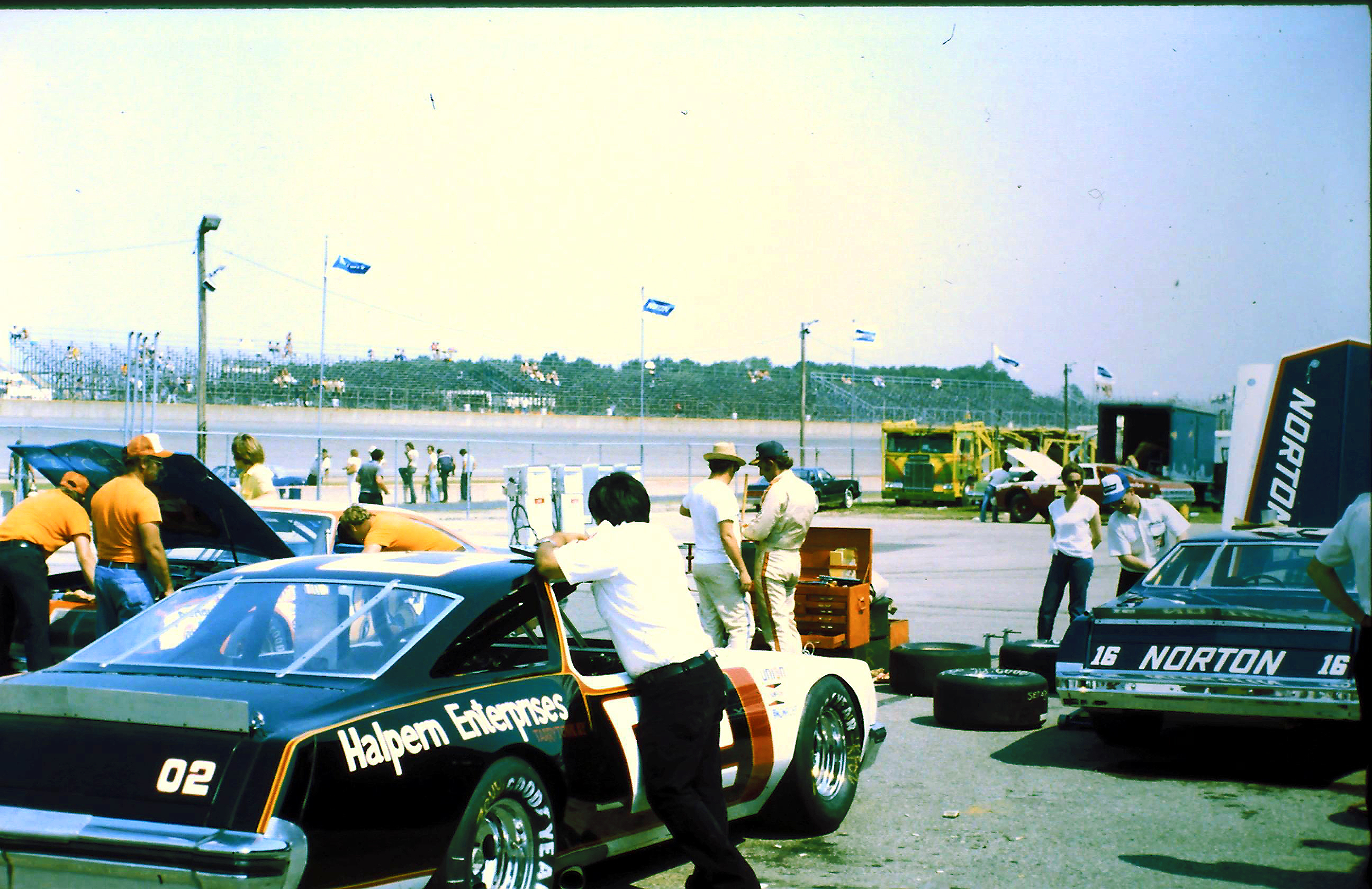 ARCA #02 Hal Sahlman #16 Rusty Wallace 1980 Norton Twin 200 @ Michigan