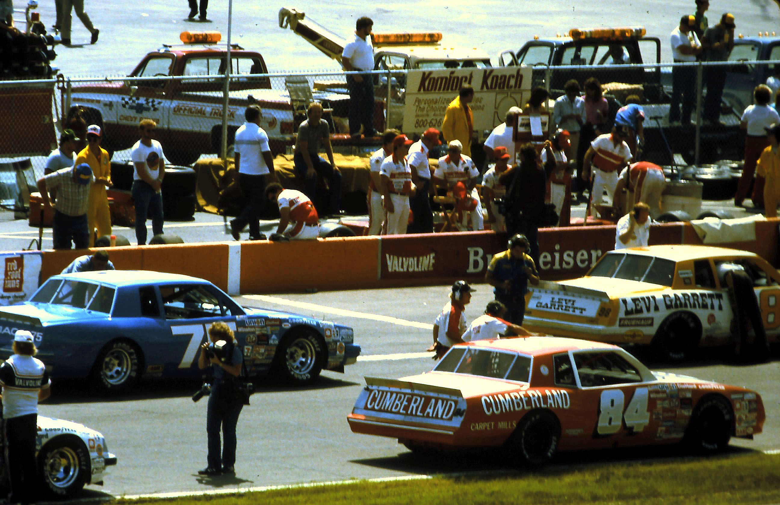 #98 Joe Ruttman #75 Dave Marcis #84 Jody Ridley 1984 Champion Spark Plug 400 @ Michigan