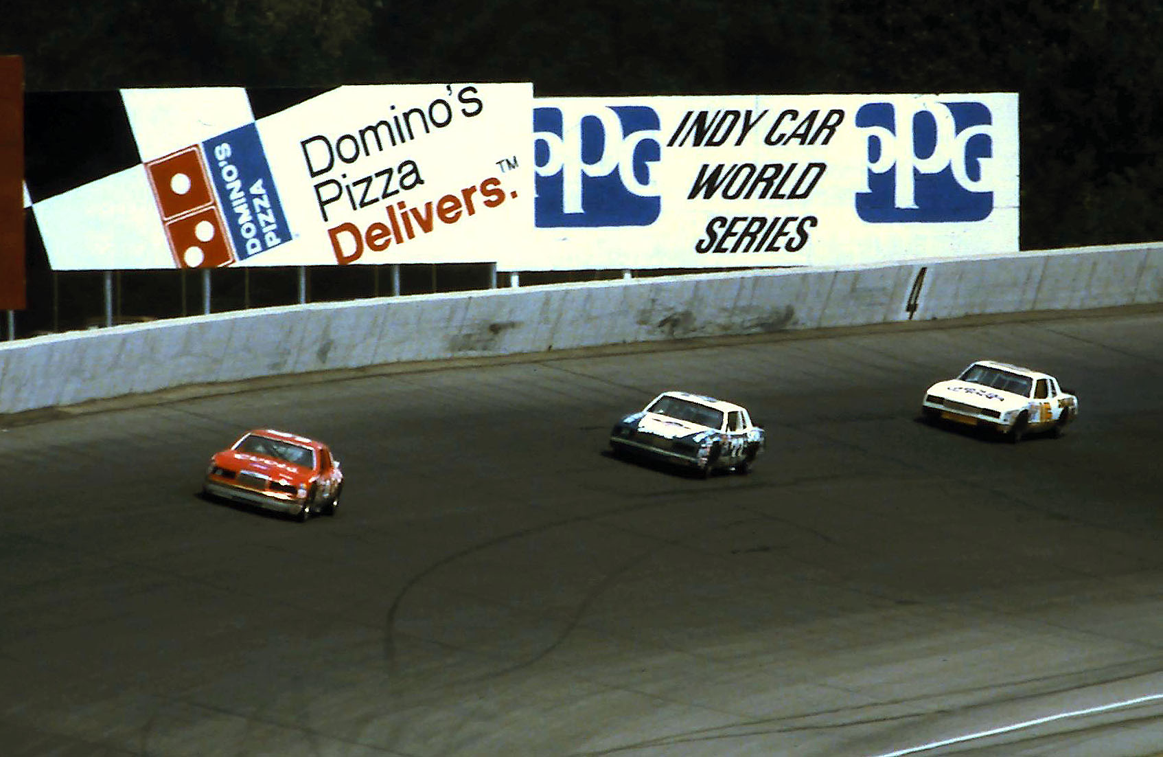 #9 Bill Elliott #33 Harry Gant #16 David Pearson 1984 Champion Spark Plug 400 @ Michigan