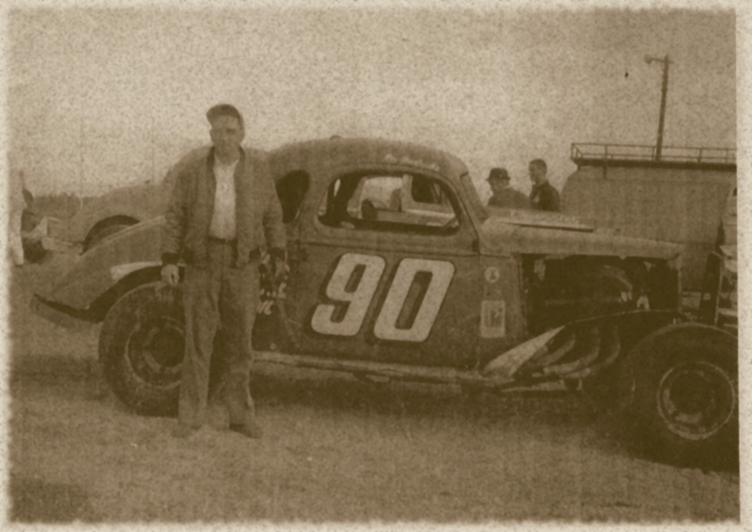Junie with 36 Chevy coupe