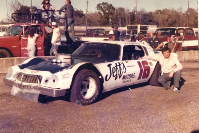 Jerry with the Jeff’s Motors Camaro in the late 70’s. This car has been restored.