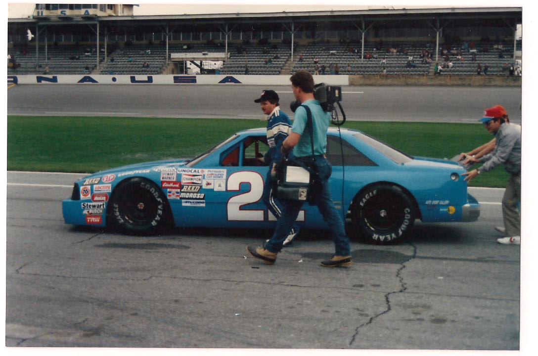 Getting ready to qualify at Daytona