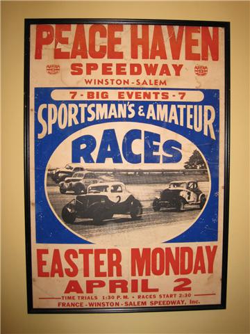 A poster for the 1956 Easter Monday races at Peace Haven Speedway. Photo Credit & Thanks…