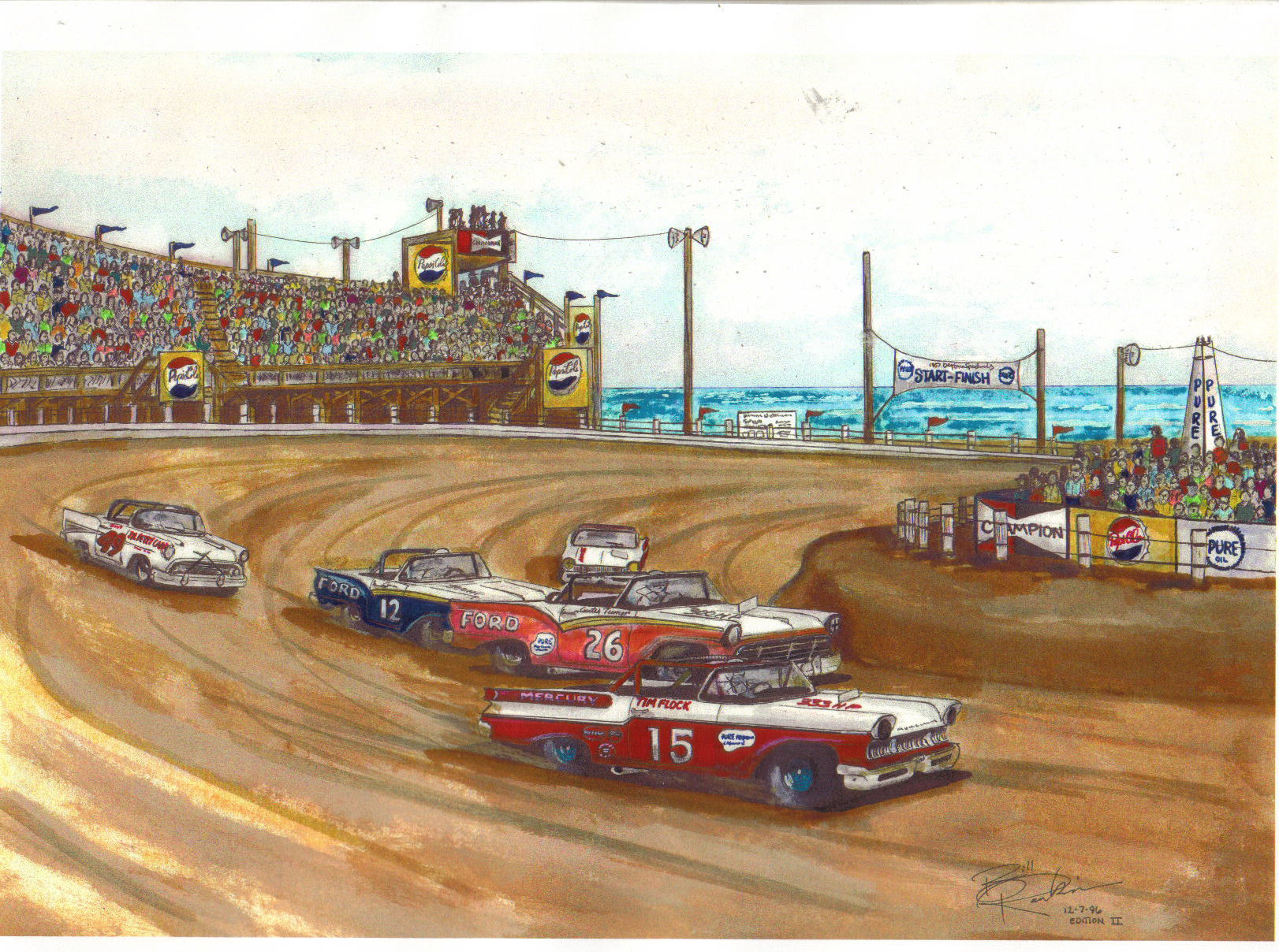 North Turn 1957 artwork