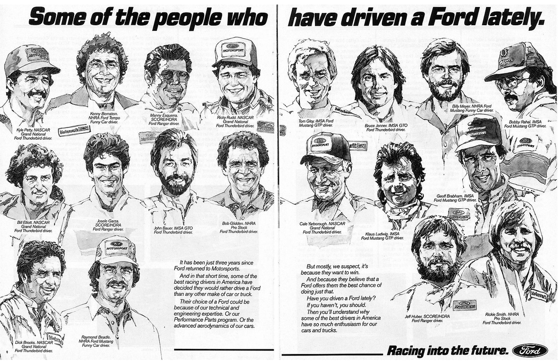 1985 Ford Racing Ad