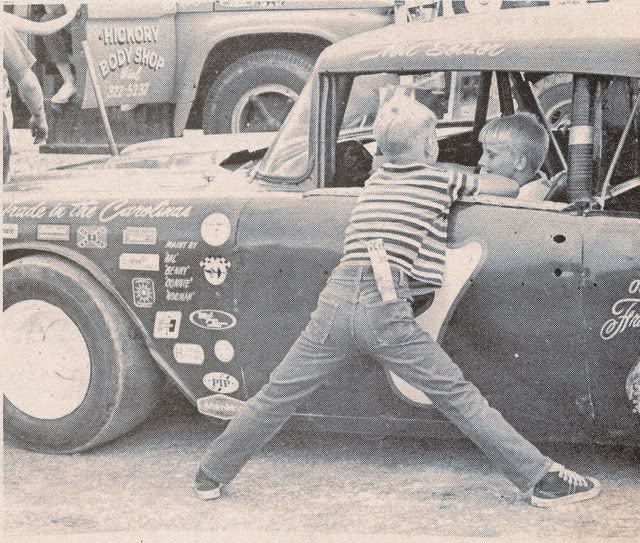 Ned Setzer’s purple #7 – ’57 Chevy @ Hickory, 1970 sportsman season