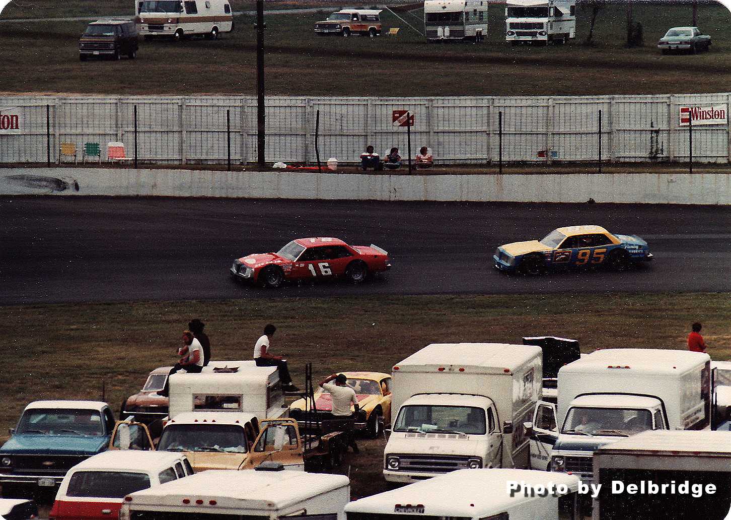 Late Model Sportsman #16 Butch Lindley #95 Tommy Houston – South Boston Speedway 1980 0040a