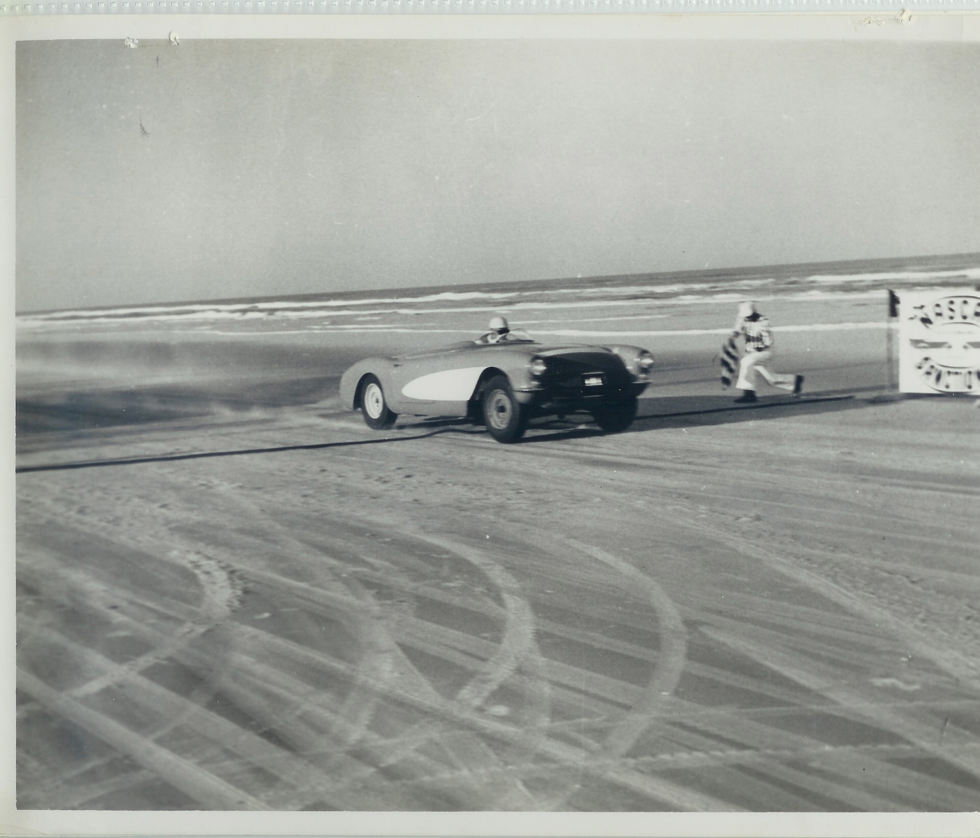flagging sports car